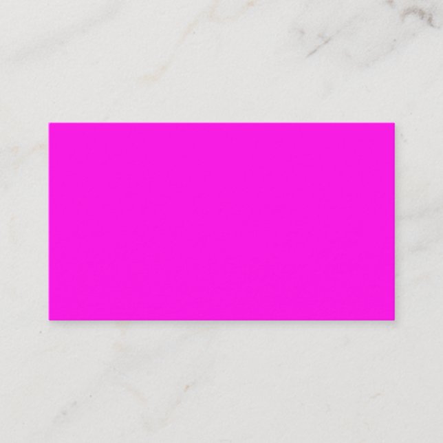 Carte De Placement Magenta brillant (couleur solide) (Devant)