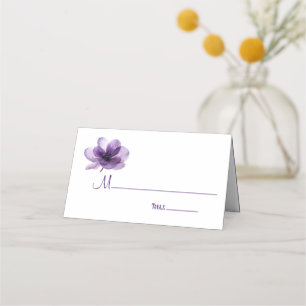 Carte De Placement Magnifique Mariage à fleurs violettes