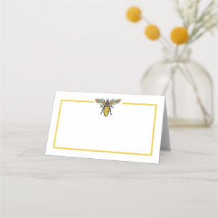 Carte De Placement Maman À Bee Bumblebee Baby shower Fleur sauvage