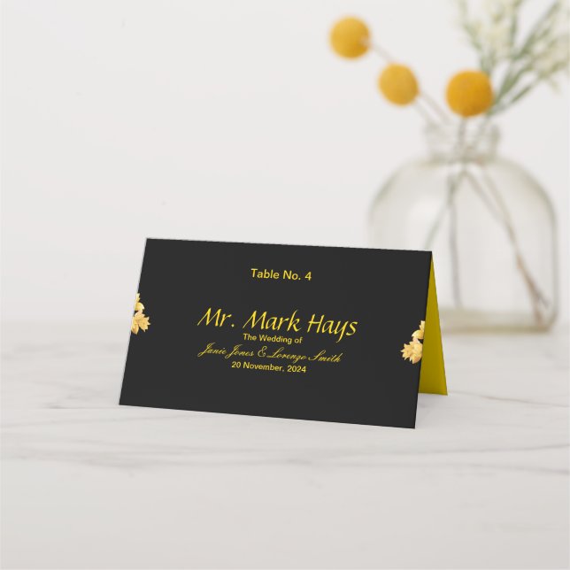 Carte De Placement Mariage (Devant)