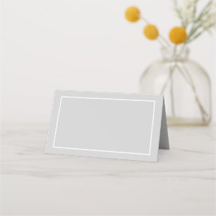 Carte De Placement Mariage blanc et gris