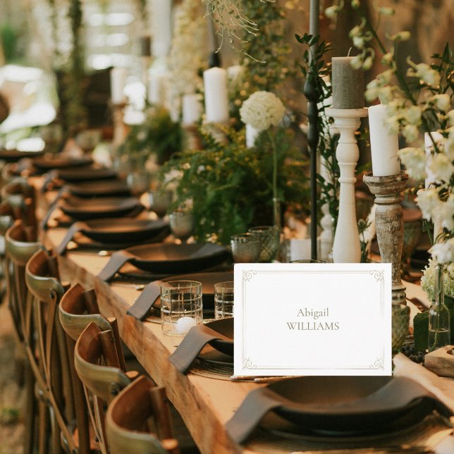 Carte De Placement Mariage Blanc Timeless (Créateur téléchargé)