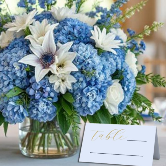 Carte De Placement Mariage bleu opulent (Créateur téléchargé)