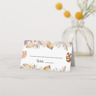 Carte De Placement Mariage Bohème Neutre Rustique