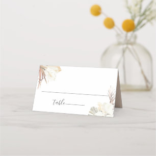 Carte De Placement Mariage botanique de Rustic Boho Beach