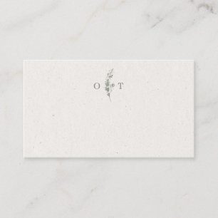 Carte De Placement Mariage botanique élégant vert sauge moderne