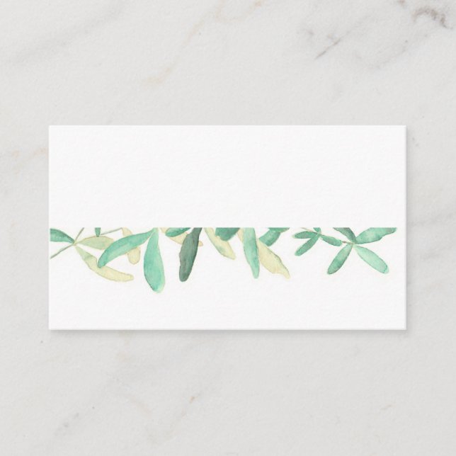 Carte De Placement Mariage botanique moderne do-it-yourself Plaque (Devant)