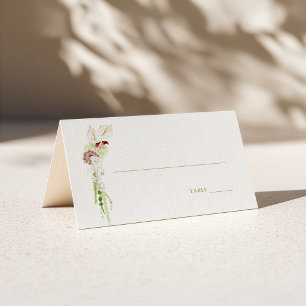 Carte De Placement Mariage Bouquet en Cascade d'Anthurium