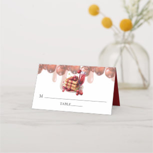 Carte De Placement Mariage Bruch Printemps Cerise