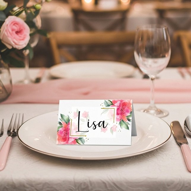 Carte De Placement Mariage budget jardin de roses vierge (Créateur téléchargé)