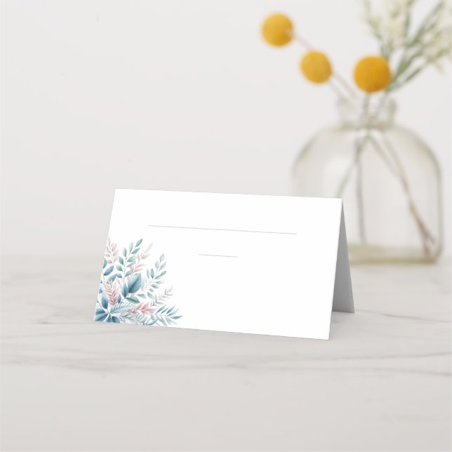 Carte De Placement Mariage Cartes-Pastel Botanique (Devant)