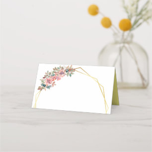 Carte De Placement Mariage chinois double bonheur fleur couronne
