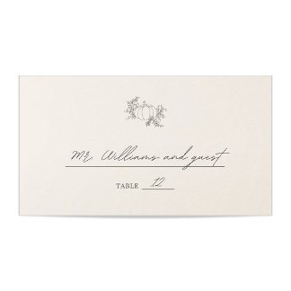 Carte De Placement Mariage citrouille