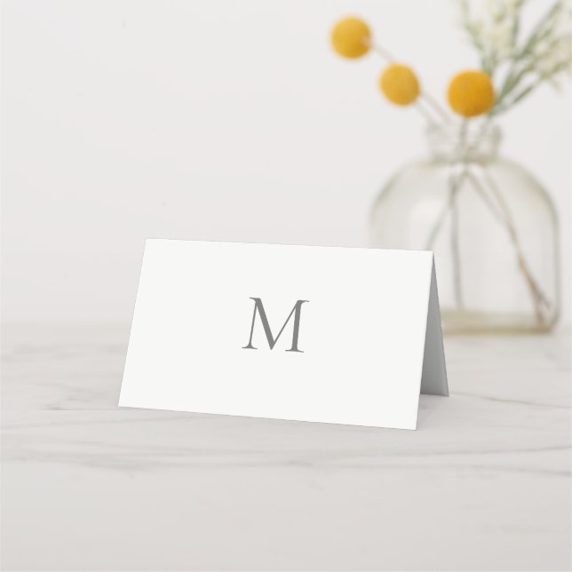 Carte De Placement Mariage Civil Initial Unique (Dos)