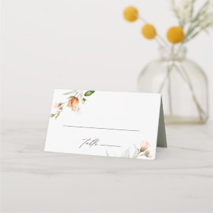Carte De Placement Mariage d'aquarelle du Bouquet Floral