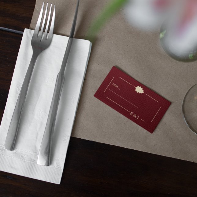 Carte De Placement Mariage d'automne en Bourgogne (Créateur téléchargé)