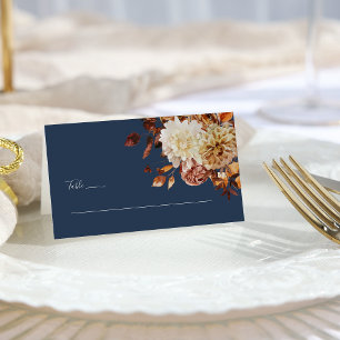 Carte De Placement Mariage de automne de marine