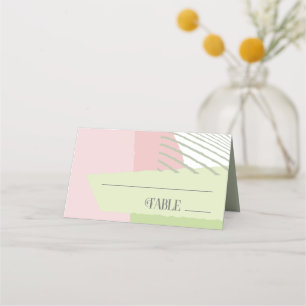 Carte De Placement Mariage de bloc de couleur - Tableau Ressort ID740