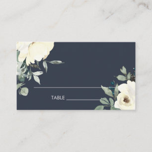 CARTE DE PLACEMENT MARIAGE DE BUNCH FLORAL FLORAL FLORALE MARINE IVOR