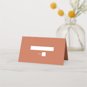 Carte De Placement Mariage de calligraphie de script élégant en terre