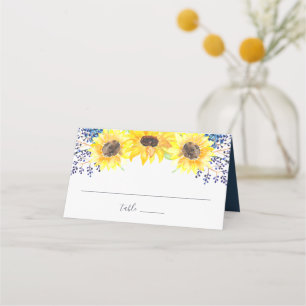 Carte De Placement Mariage de champs de fleurs