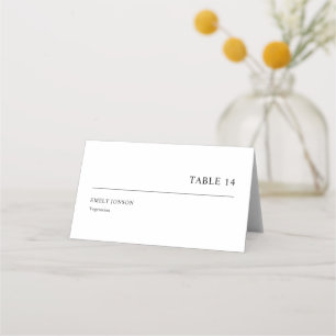 Carte De Placement Mariage de choix de repas simple