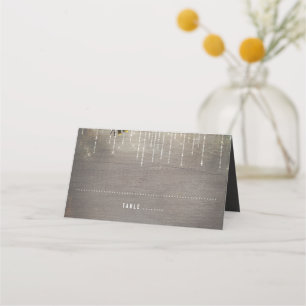 Carte De Placement Mariage de feux de lanterne rustique