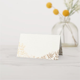 Carte De Placement Mariage de fleurs de récolte