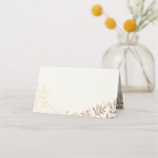 Carte De Placement Mariage de fleurs de récolte