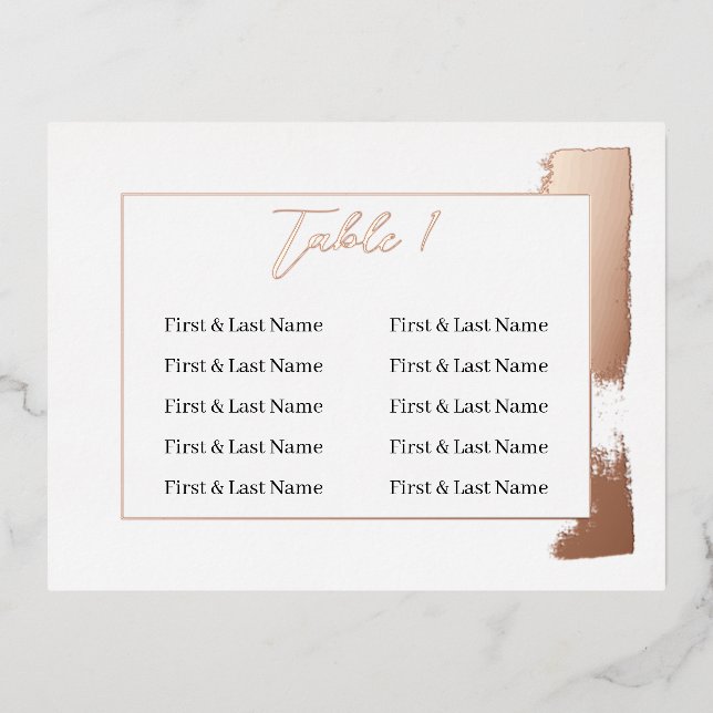 Carte de placement Mariage de numéro de tableau pe (Recto)