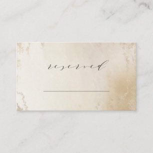 Carte De Placement Mariage de siège réservé Ombre Jaune Or Frosted