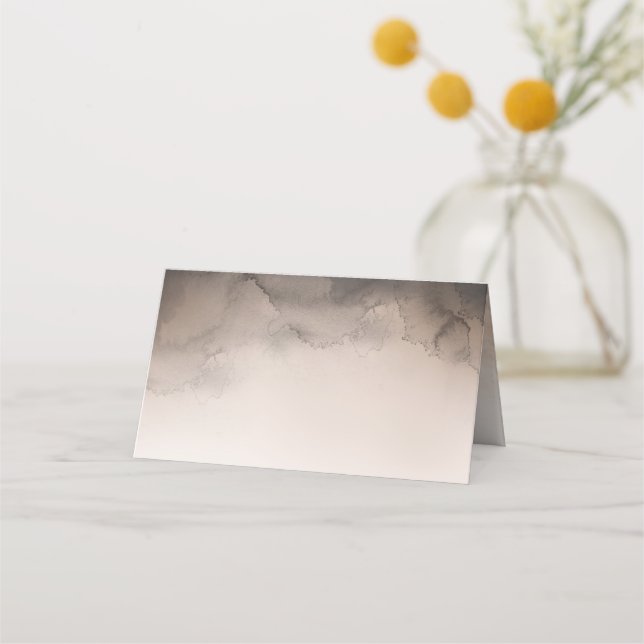 Carte De Placement Mariage d'encre foncée (Devant)