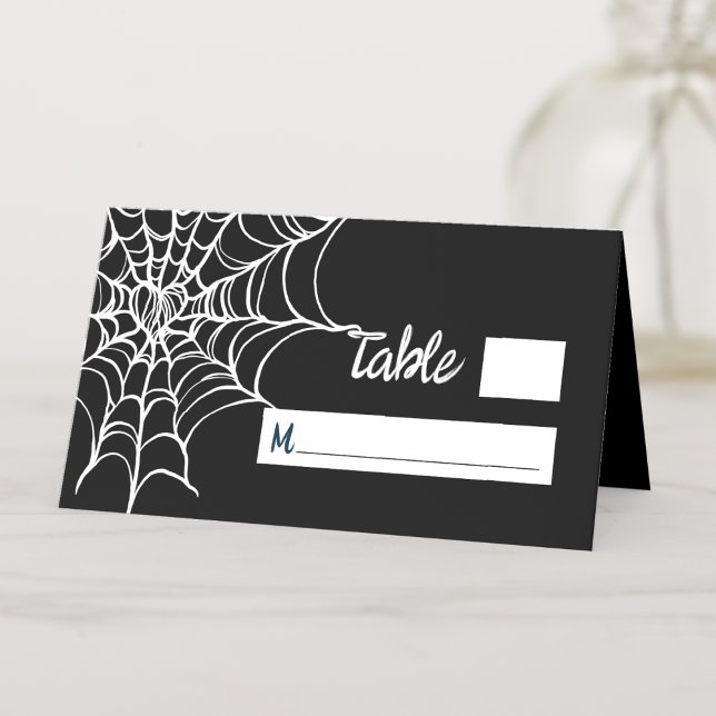 Carte De Placement Mariage d'Halloween Éffrayant gothique (Créateur téléchargé)