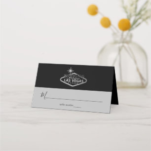 Carte De Placement Mariage élégant de destination à Las Vegas