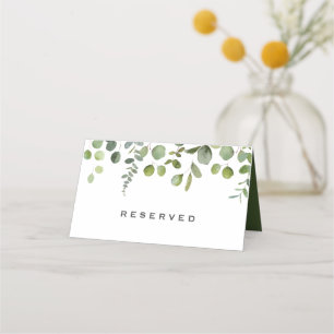 Carte De Placement Mariage Eucalyptus réservé au texte personnalisé