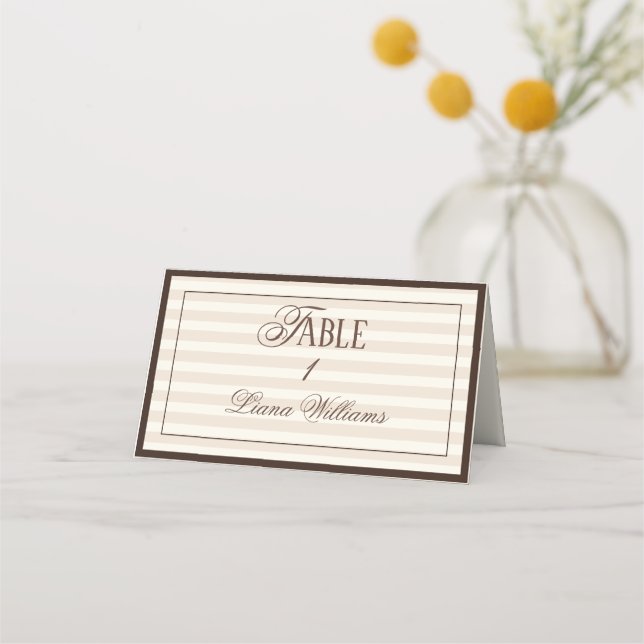 Carte De Placement Mariage Expresso Vieille Fortune (Devant)