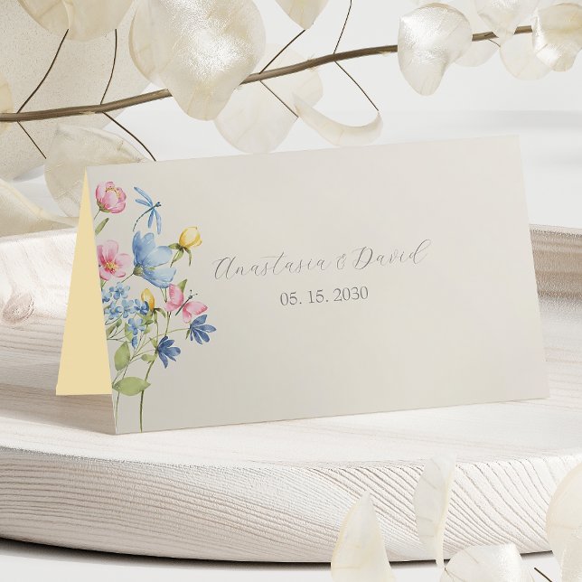 Carte De Placement Mariage Fleur de Bohème  (Créateur téléchargé)