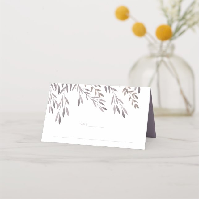 Carte De Placement Mariage Fleur sauvage (Devant)