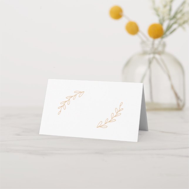 Carte De Placement Mariage fleur sauvage (Devant)