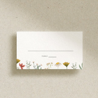 Carte De Placement Mariage Fleur sauvage Leander