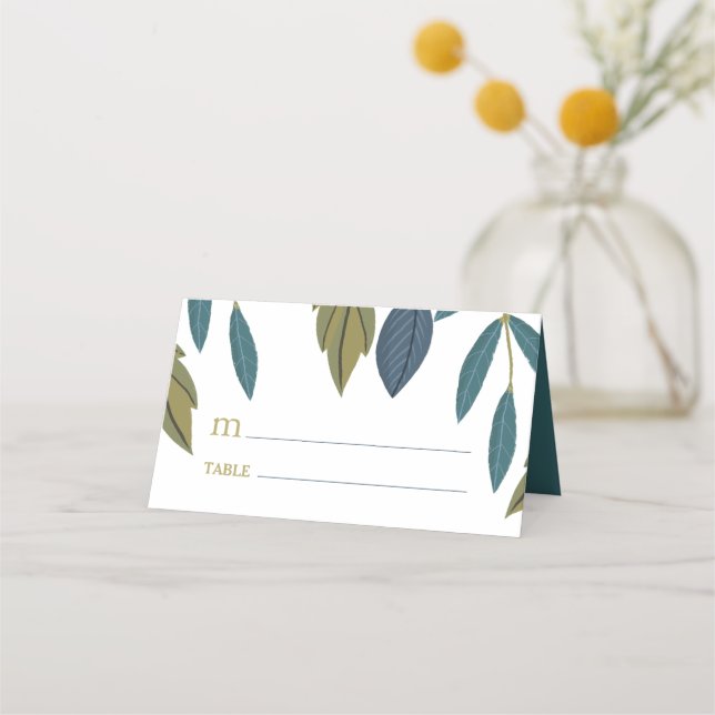 Carte De Placement Mariage floral aux accents rustiques (Devant)