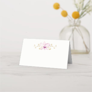 Carte De Placement Mariage floral de l'orchidée d'aquarelle violette