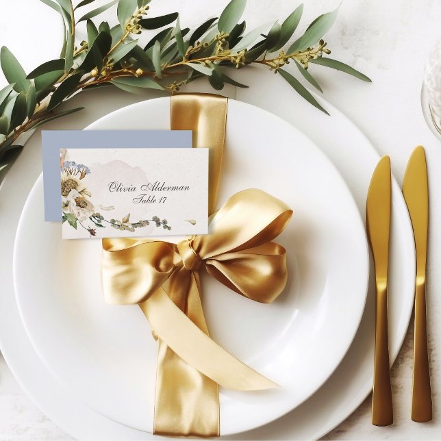 Carte De Placement Mariage Floral Éternel Été Séché Budget  (Créateur téléchargé)