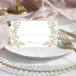 Carte De Placement Mariage floral orange Grace Pastel Blush