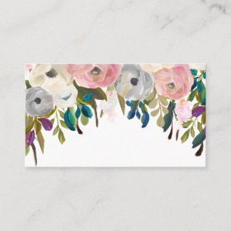 Carte De Placement Mariage floral peint noir Table Place Cartes.