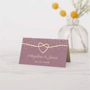 Carte De Placement Mariage Gold et Purple