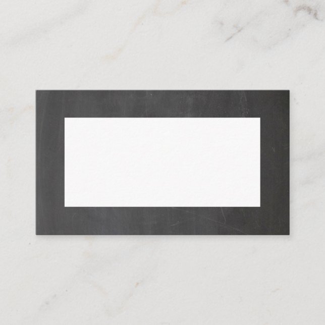 Carte De Placement Mariage gris tableau. Moderne simple tableau noir (Devant)