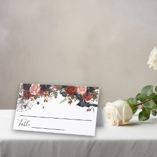 Carte De Placement Mariage Halloween automne Floral