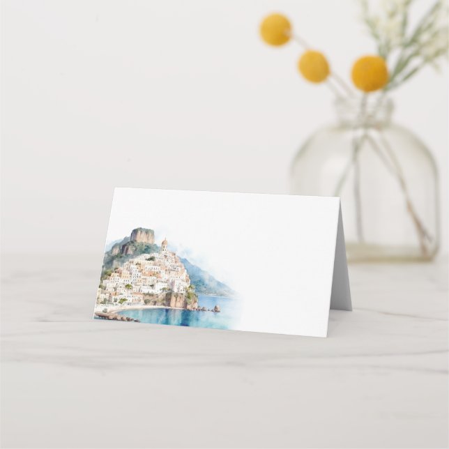 Carte De Placement Mariage italien de la côte d'Amalfi (Devant)
