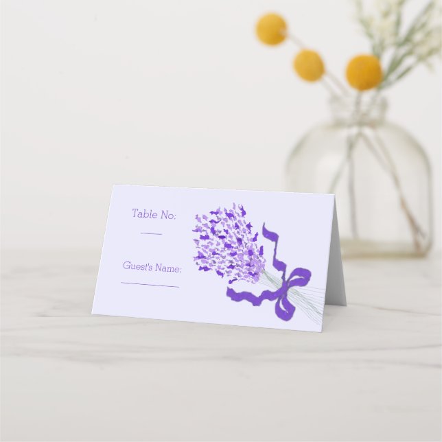 Carte De Placement Mariage Lavender Blush (Devant)